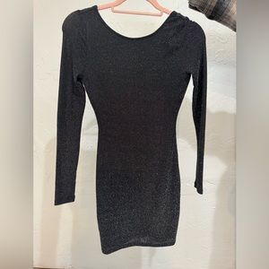 Black never worn backless sequin dress